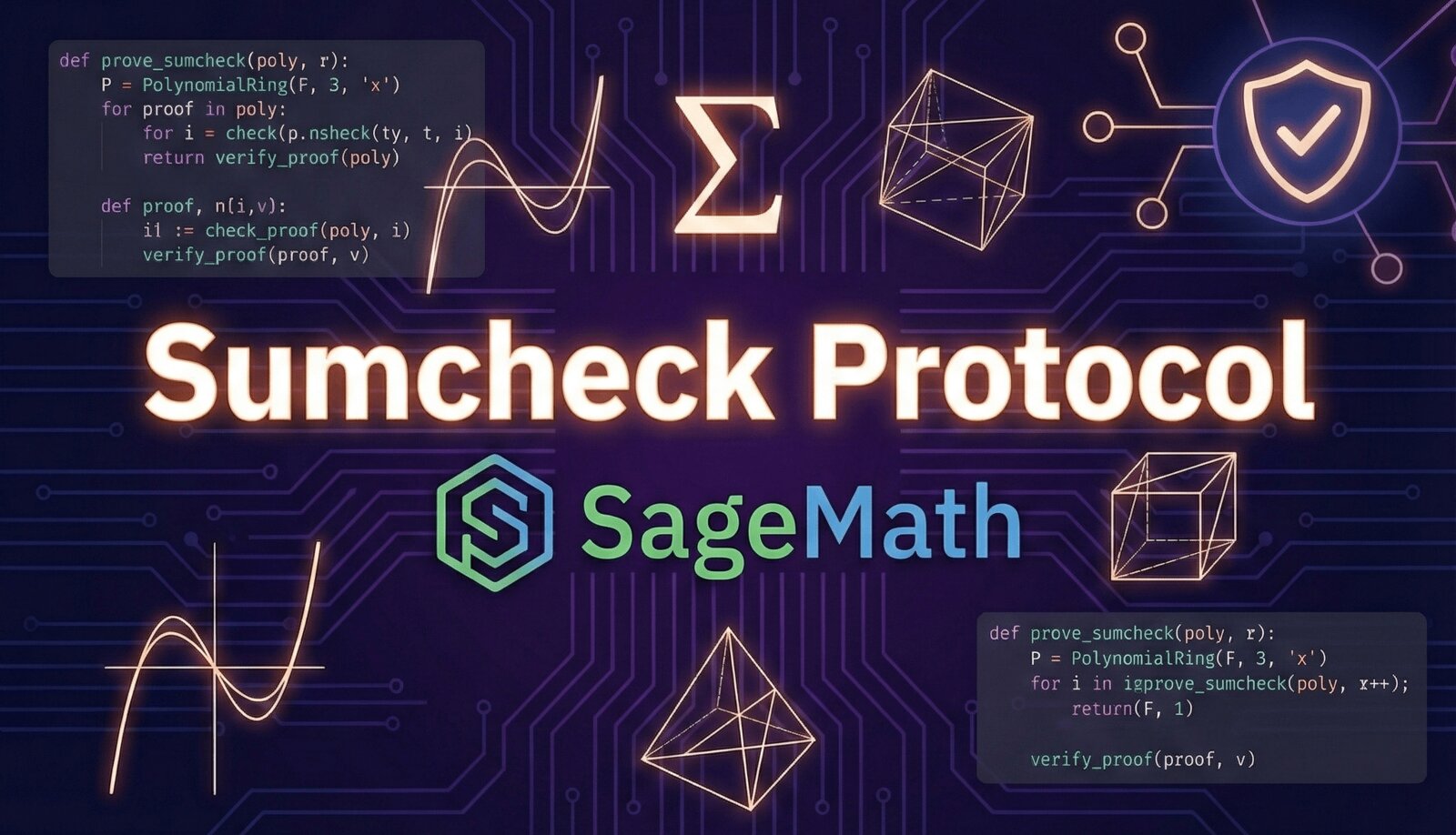 Learn Sumcheck, MLE, and HyperPlonk: An Interactive Tutorial with SageMath