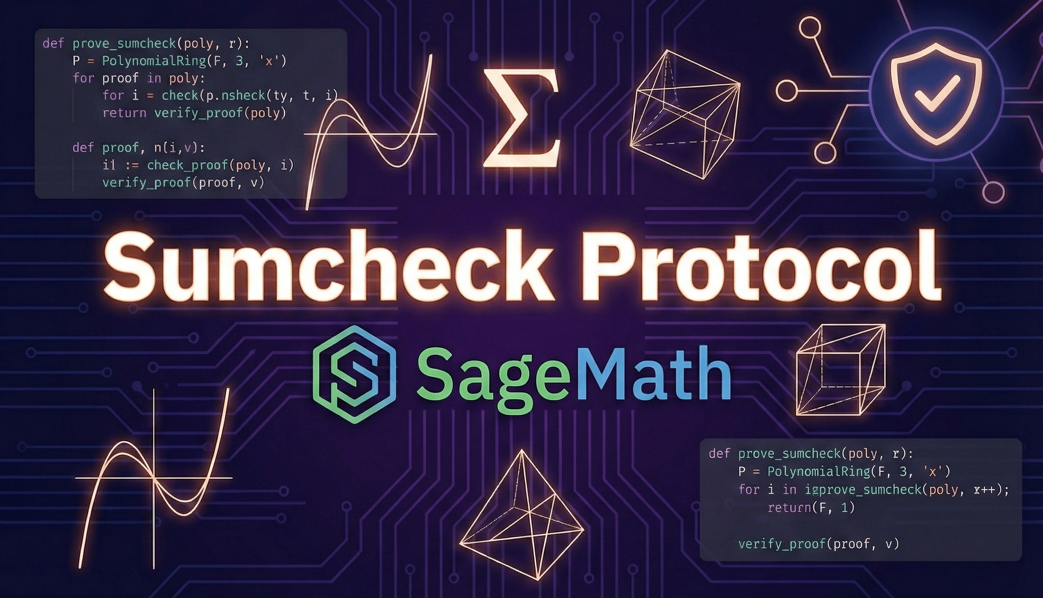 Learn Sumcheck, MLE, and HyperPlonk: An Interactive Tutorial with SageMath